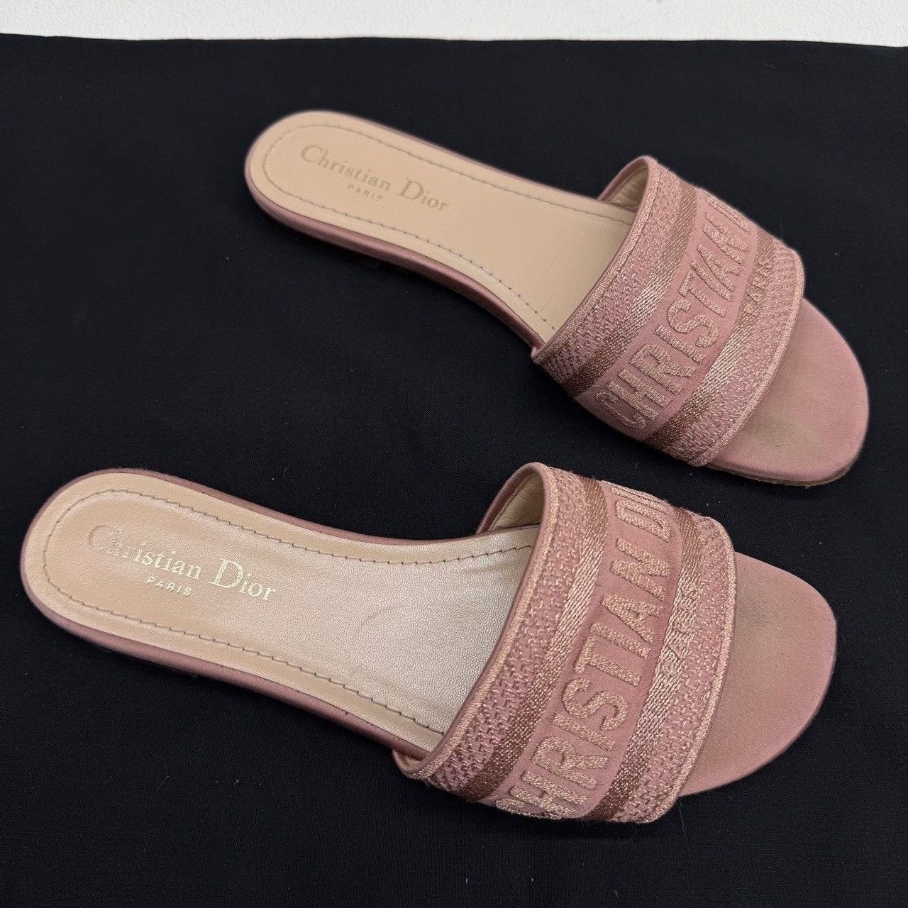 Dior Dior Dway Embroidered Slides Size 38 Size US 8 / IT 38 - 4 Thumbnail