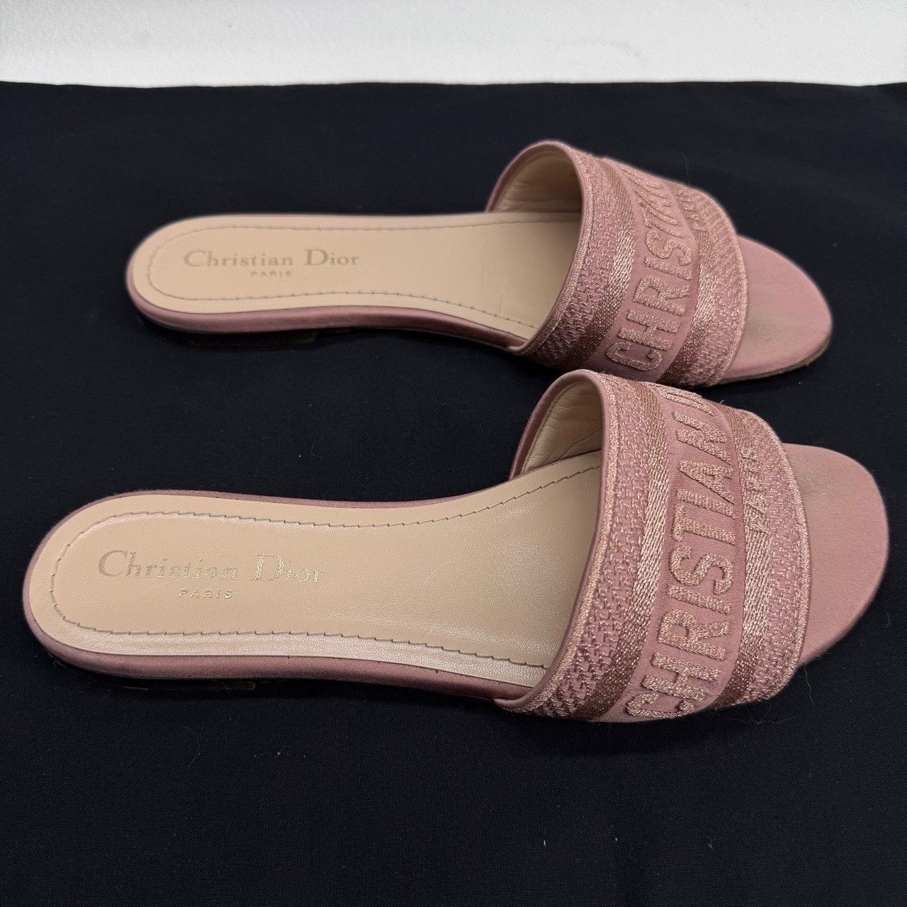 Dior Dior Dway Embroidered Slides Size 38 Size US 8 / IT 38 - 5 Thumbnail
