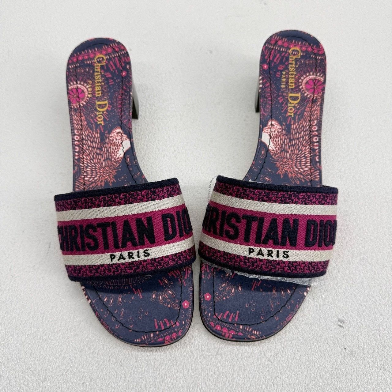 Dior Dior Multi-Color Dway Mules Size 38 Size US 8 / IT 38 - 10 Thumbnail