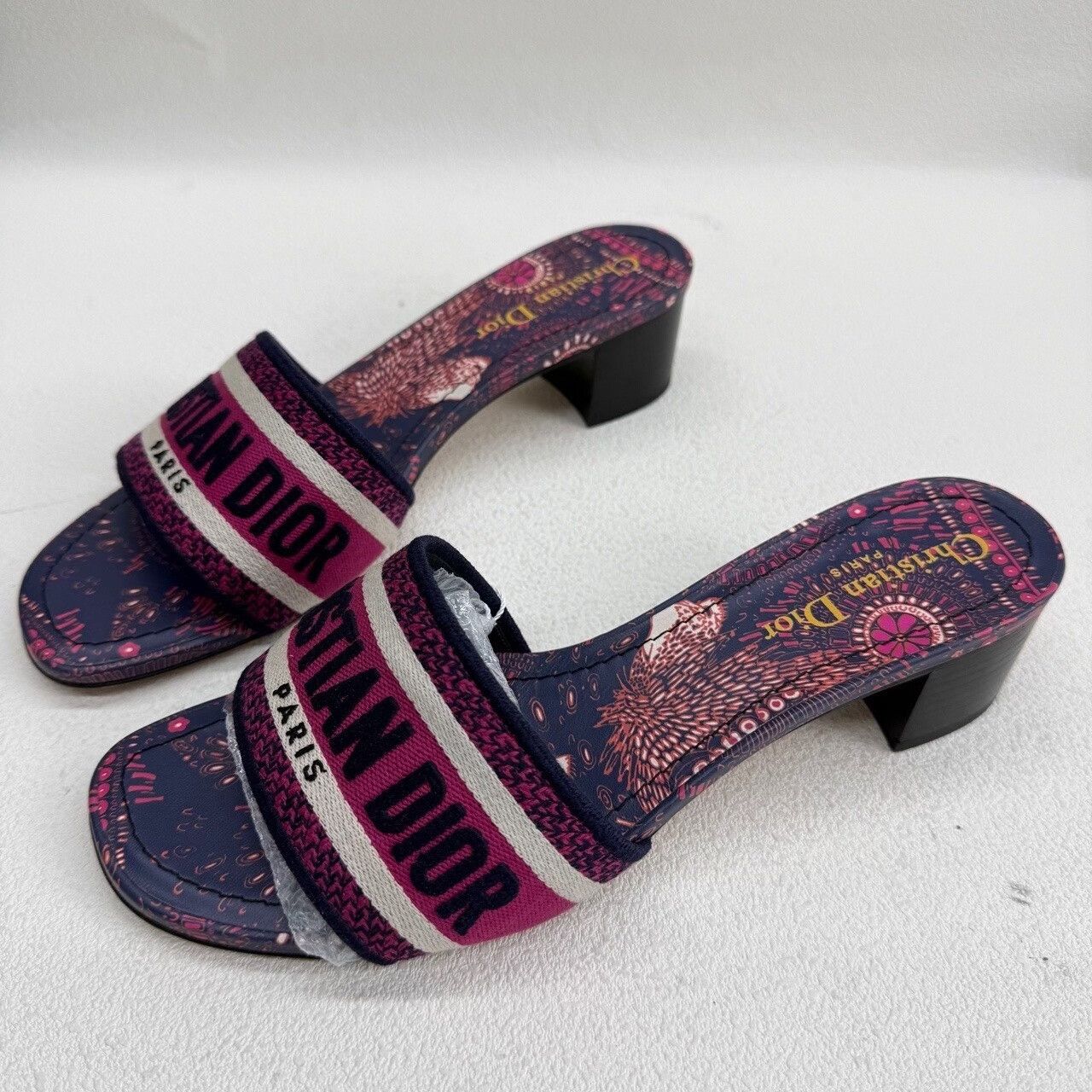 Dior Dior Multi-Color Dway Mules Size 38 Size US 8 / IT 38 - 2 Thumbnail