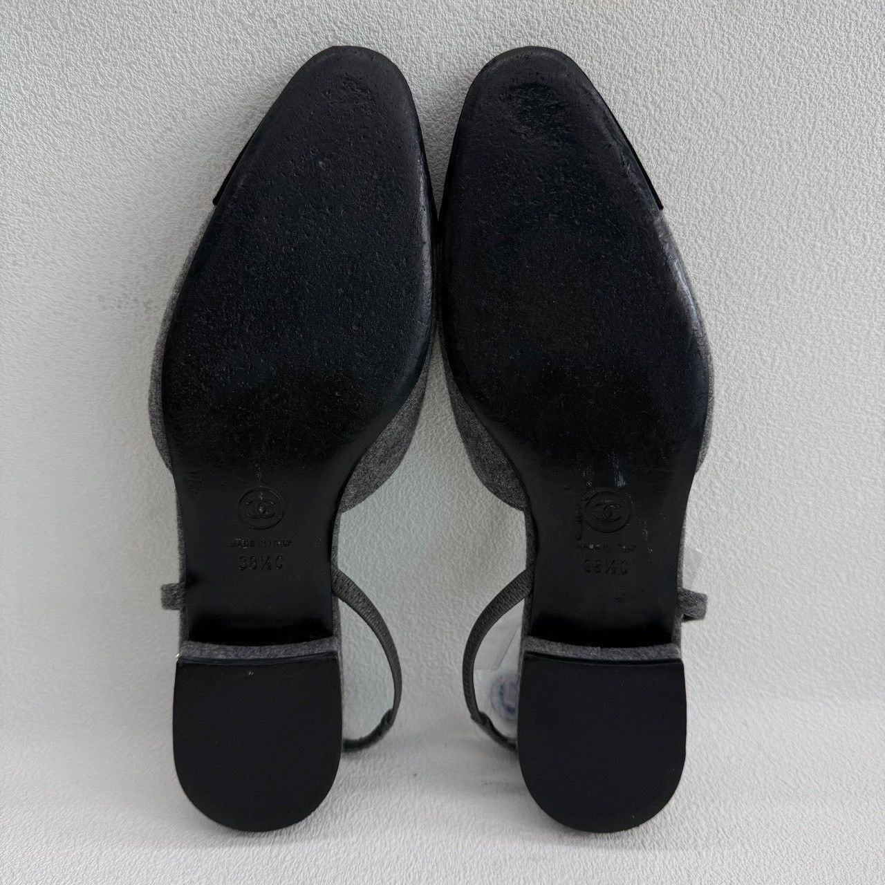 Chanel Chanel Wool & Velvet Slingback Flats Size 38.5 Size US 8.5 / IT 38.5 - 8 Thumbnail