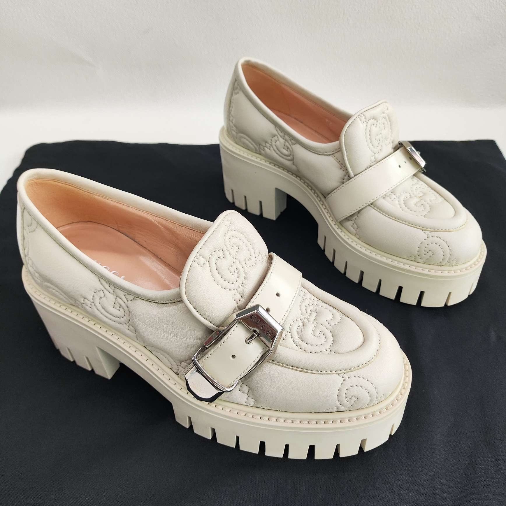 Gucci Gucci Quilted GG Leather Loafers Size 34 Size US 4 / IT 34 - 4 Thumbnail