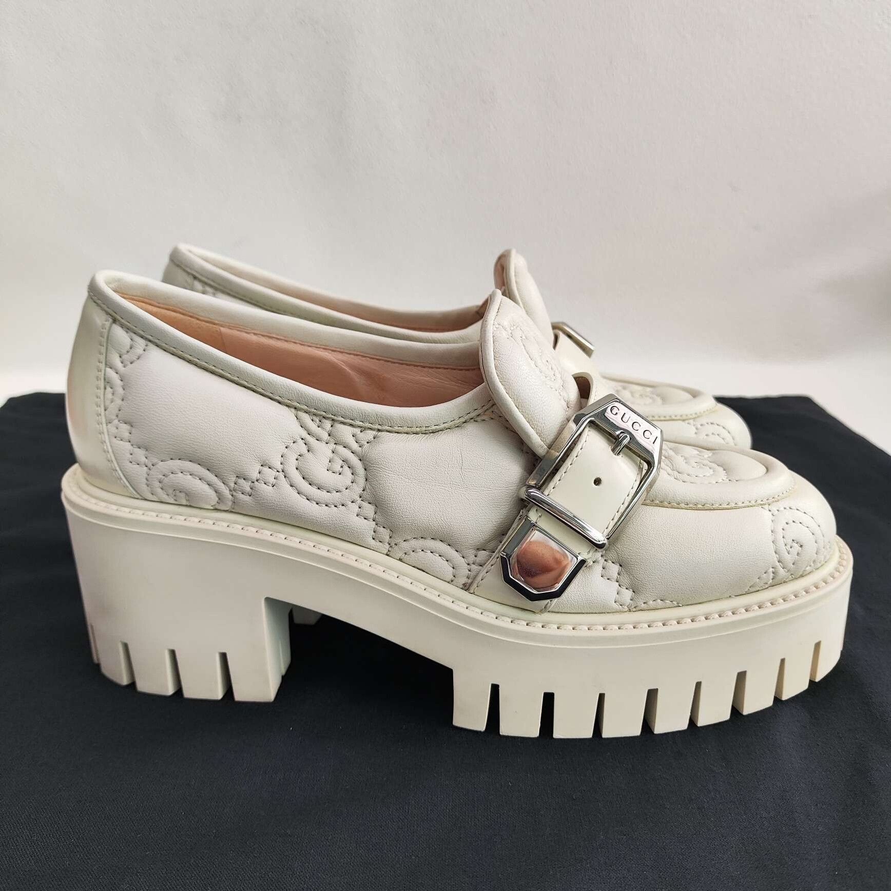 Gucci Gucci Quilted GG Leather Loafers Size 34 Size US 4 / IT 34 - 8 Thumbnail