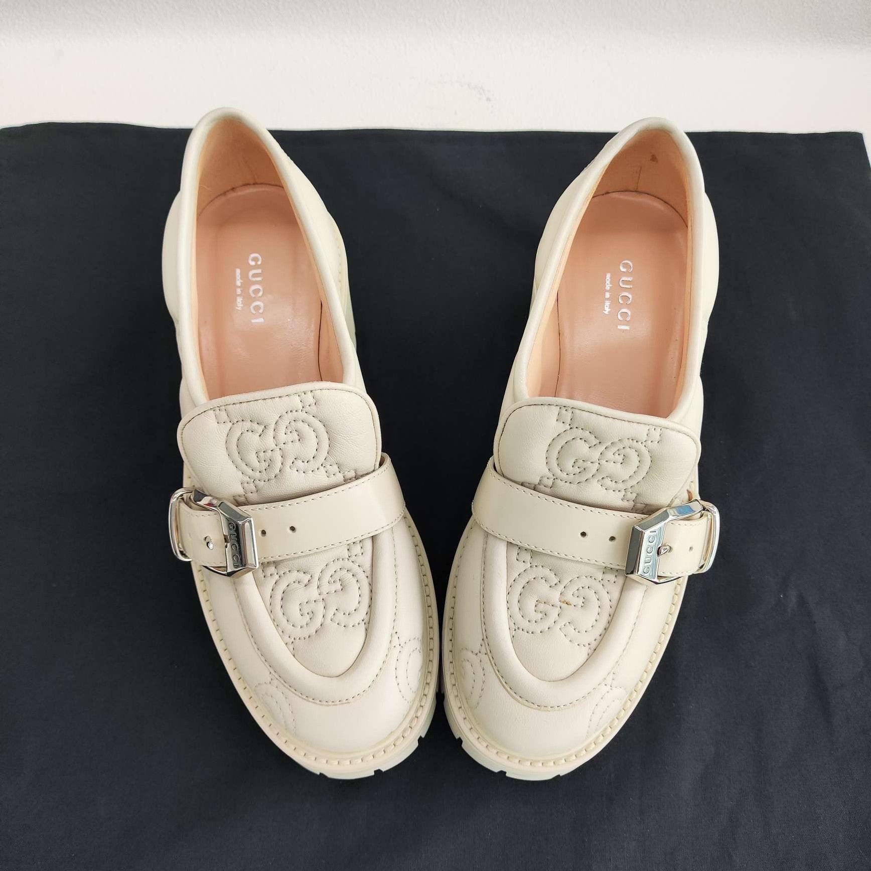 Gucci Gucci Quilted GG Leather Loafers Size 34 Size US 4 / IT 34 - 9 Thumbnail