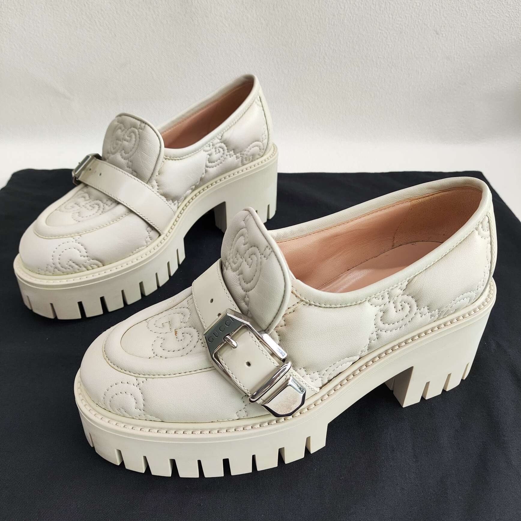 Gucci Gucci Quilted GG Leather Loafers Size 34 Size US 4 / IT 34 - 2 Thumbnail