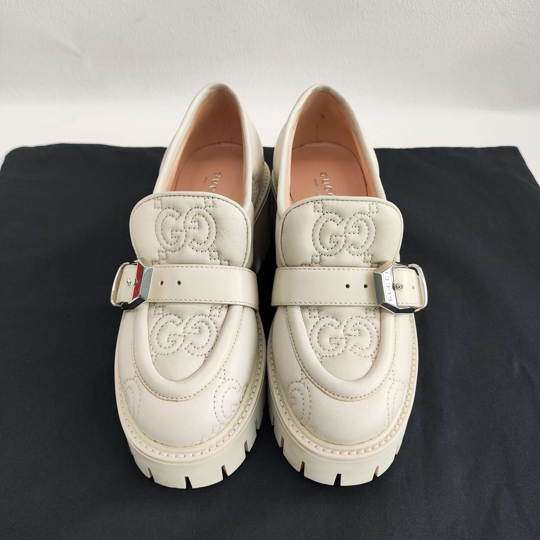 Gucci Gucci Quilted GG Leather Loafers Size 34 Size US 4 / IT 34 - 3 Thumbnail