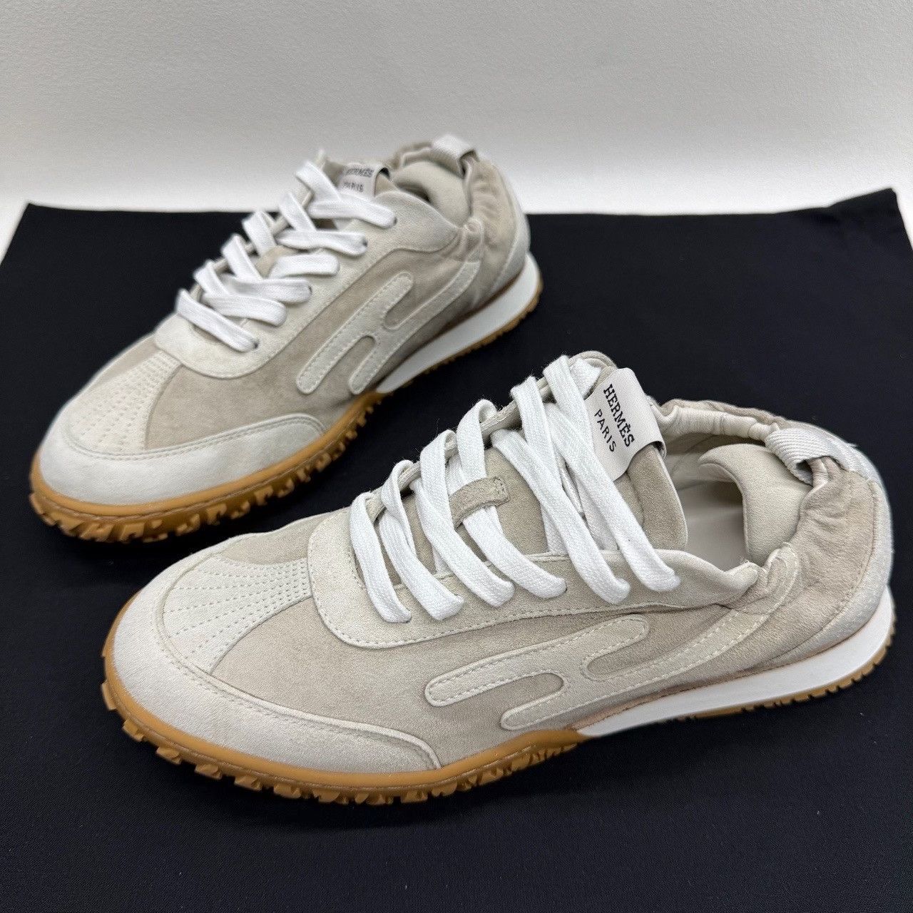 Hermes Hermès Jet Suede Sneakers Size 37.5 Size US 7.5 / IT 37.5 - 2 Thumbnail