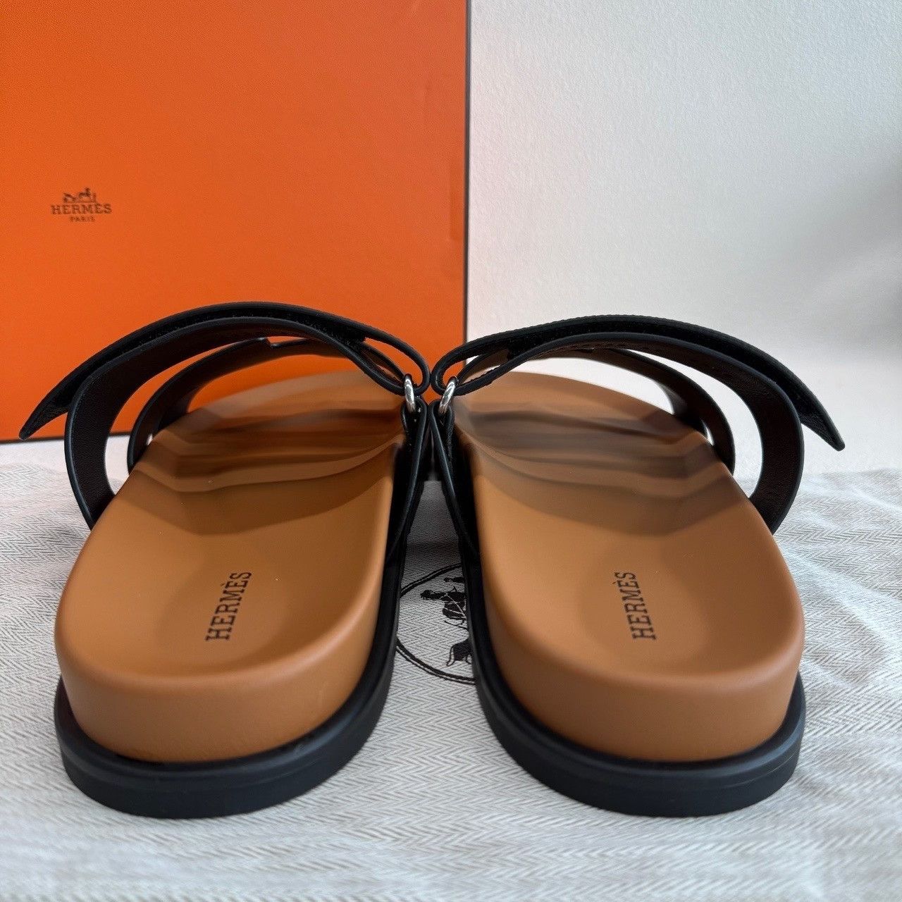 Hermes Hermès Chypre Leather Sandals Size 8 Size US 8 / EU 41 - 7 Thumbnail