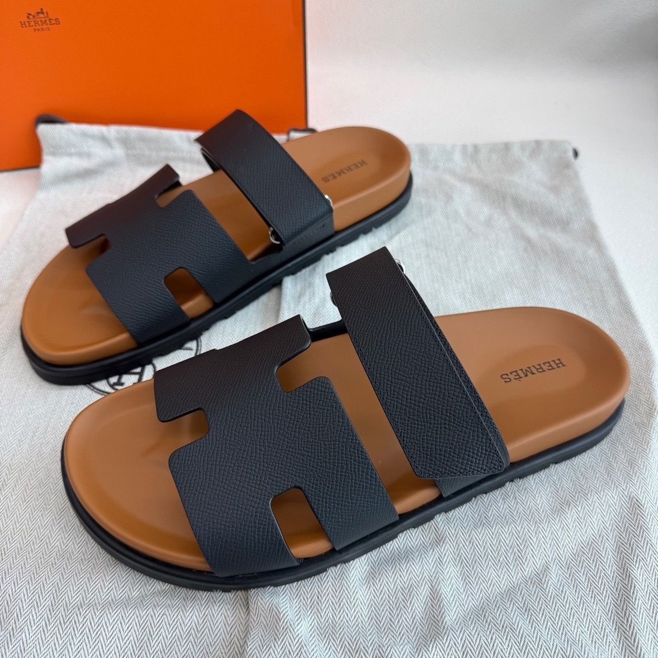 Hermes Hermès Chypre Leather Sandals Size 8 Size US 8 / EU 41 - 3 Thumbnail