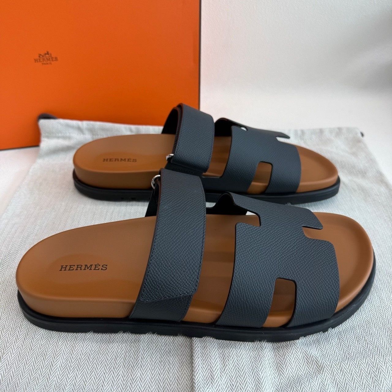 Hermes Hermès Chypre Leather Sandals Size 8 Size US 8 / EU 41 - 6 Thumbnail