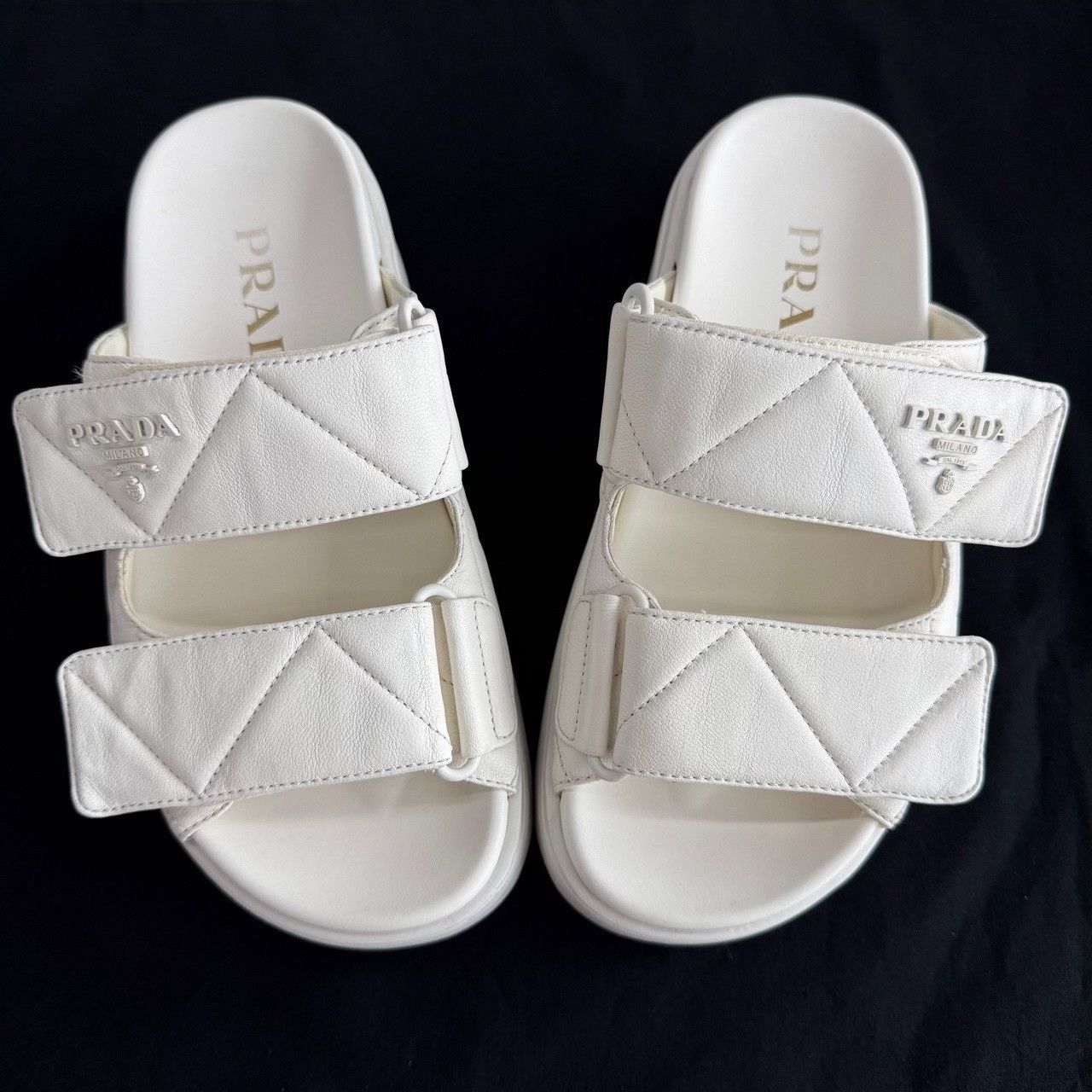 Prada Prada Leather Platform Sandals Size 35 Size US 5 / IT 35 - 10 Thumbnail