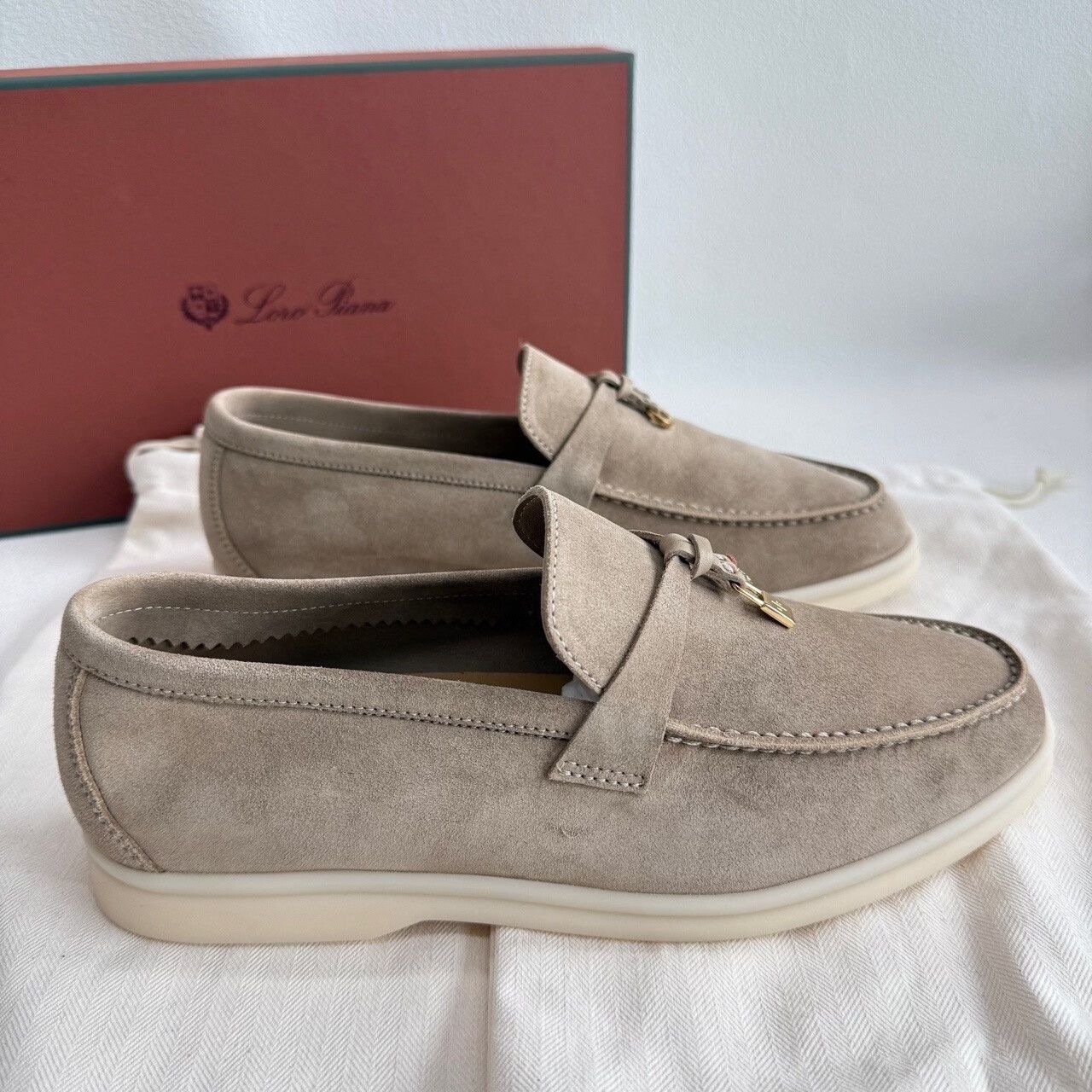 Loro Piana Loro Piana Suede Summer Walk Slip Ons Size 37 Size US 7 / IT 37 - 5 Thumbnail