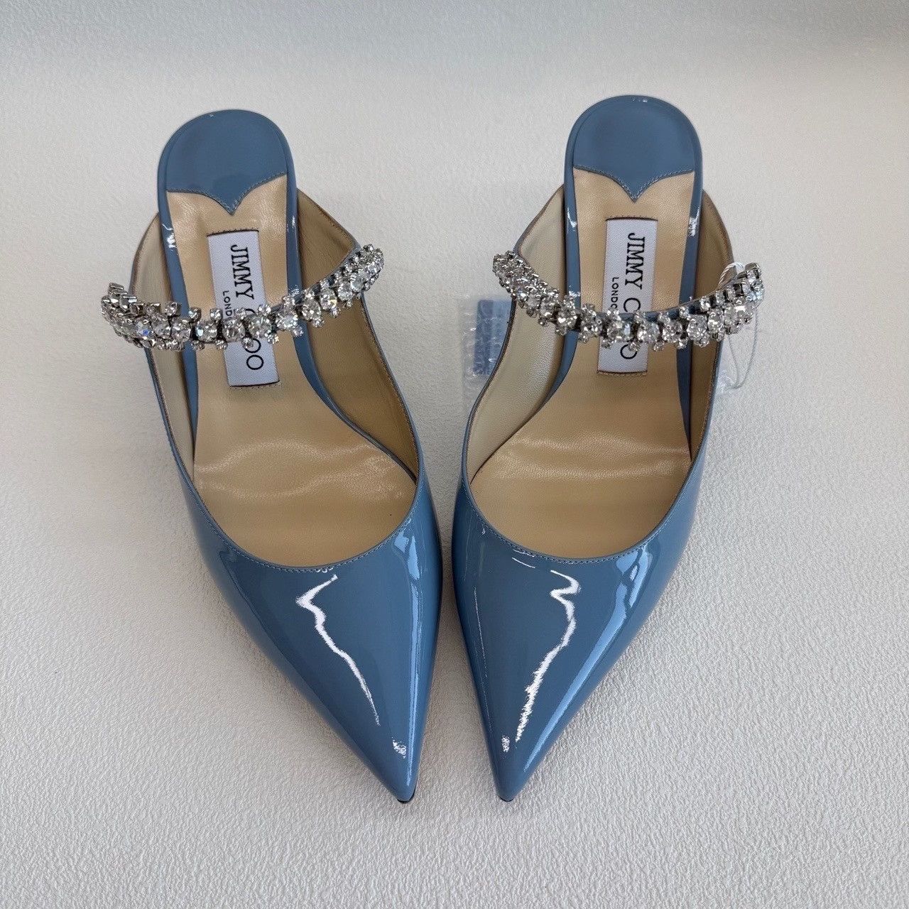 Jimmy Choo Jimmy Choo Bing Patent Crystal Mules Size 37.5 Size US 7.5 / IT 37.5 - 10 Thumbnail