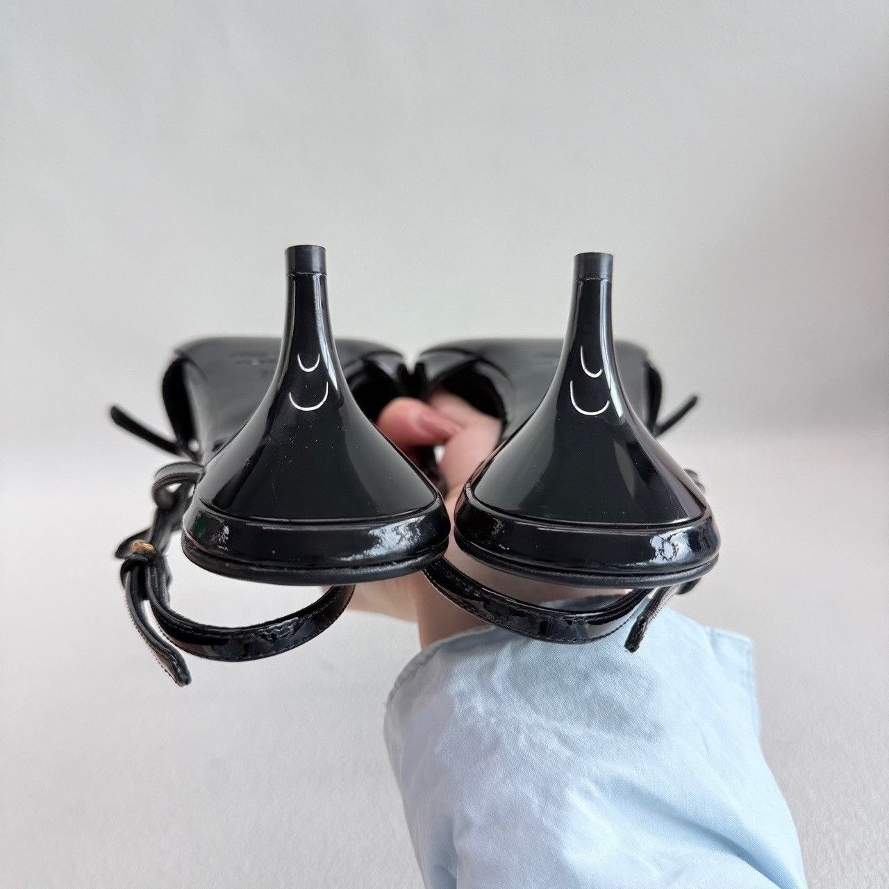 Miu Miu Miu Miu Patent Leather Slingback Heels Size 38.5 Size US 8.5 / IT 38.5 - 7 Thumbnail