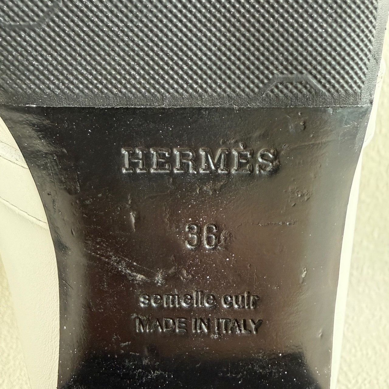 Hermes Hermes White Kelly Leather Mule Slides Size 36 Size US 6 / IT 36 - 10 Thumbnail