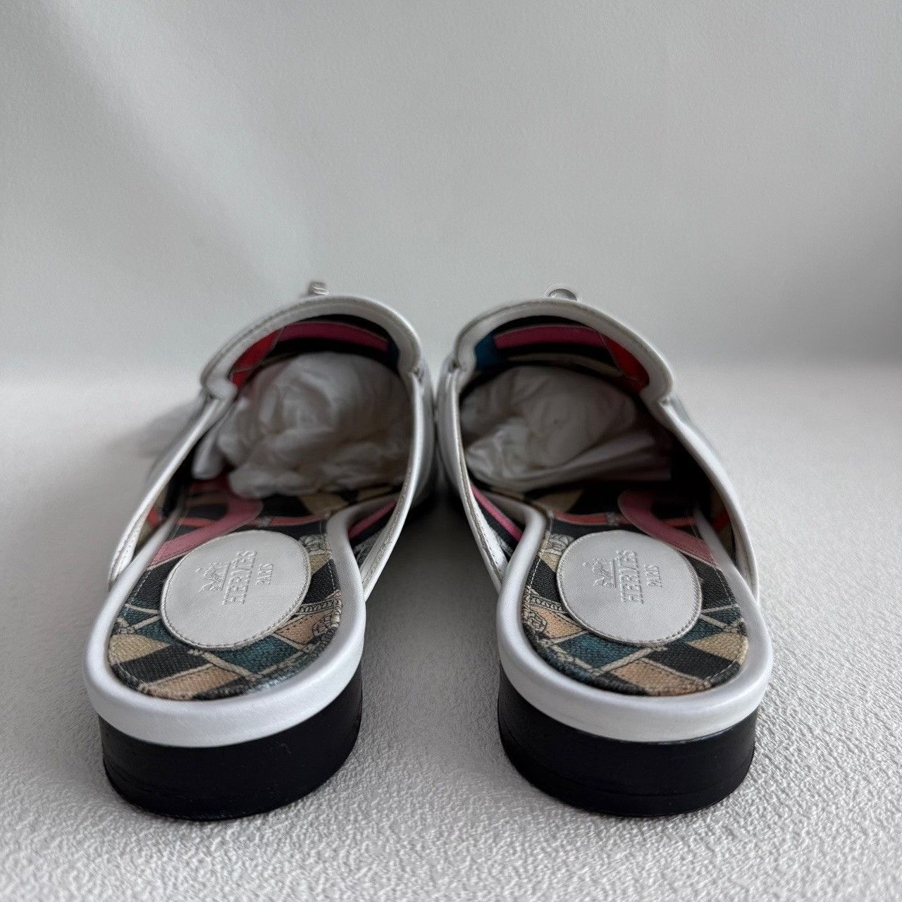 Hermes Hermes White Kelly Leather Mule Slides Size 36 Size US 6 / IT 36 - 6 Thumbnail