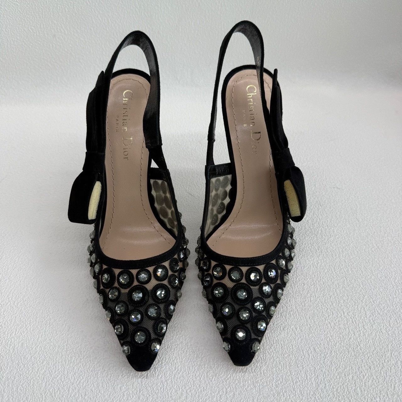 Dior Dior Crystal Embellished Slingback Heels Size 37 Size US 7 / IT 37 - 3 Thumbnail