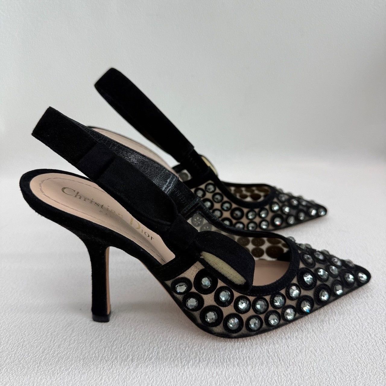 Dior Dior Crystal Embellished Slingback Heels Size 37 Size US 7 / IT 37 - 5 Thumbnail