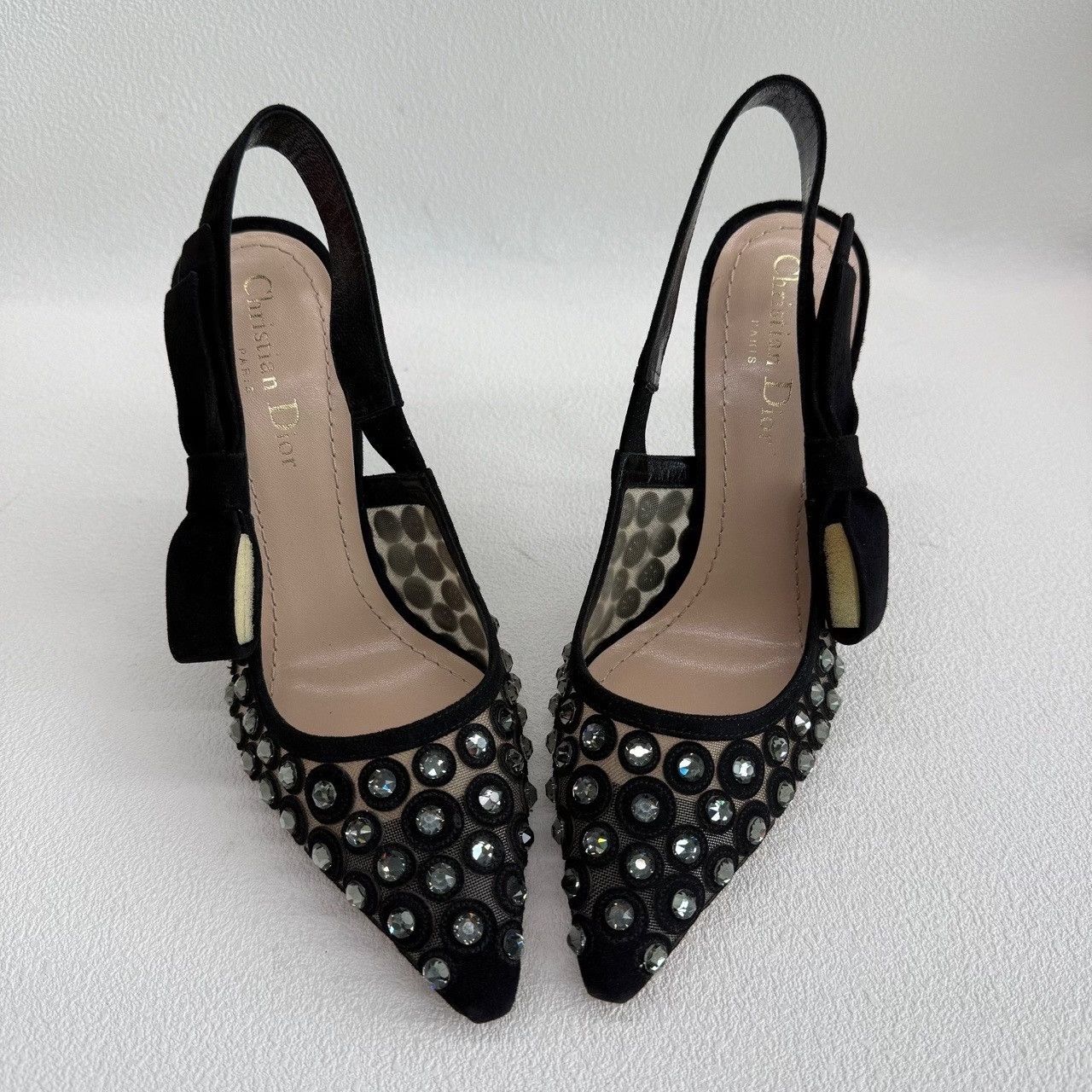 Dior Dior Crystal Embellished Slingback Heels Size 37 Size US 7 / IT 37 - 10 Thumbnail