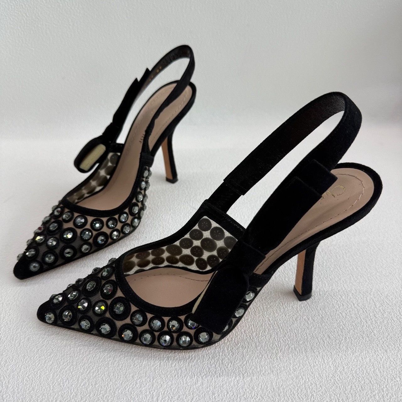 Dior Dior Crystal Embellished Slingback Heels Size 37 Size US 7 / IT 37 - 2 Thumbnail