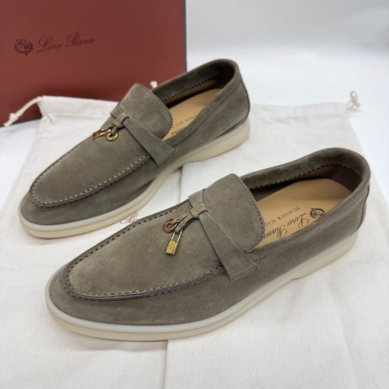 Loro Piana Loro Piana Summer Charms Walk Suede Loafers Size 38 Size US 8 / IT 38 - 3 Thumbnail