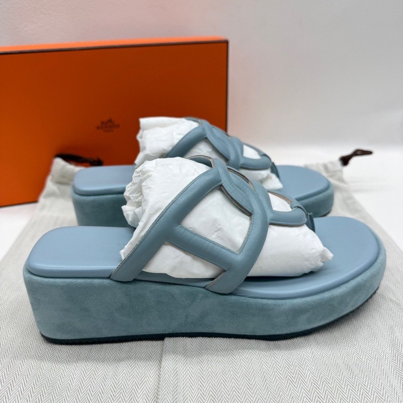 Hermes Hermes Gipsy Platform Sandals Size 37 Size US 7 / IT 37 - 6 Thumbnail
