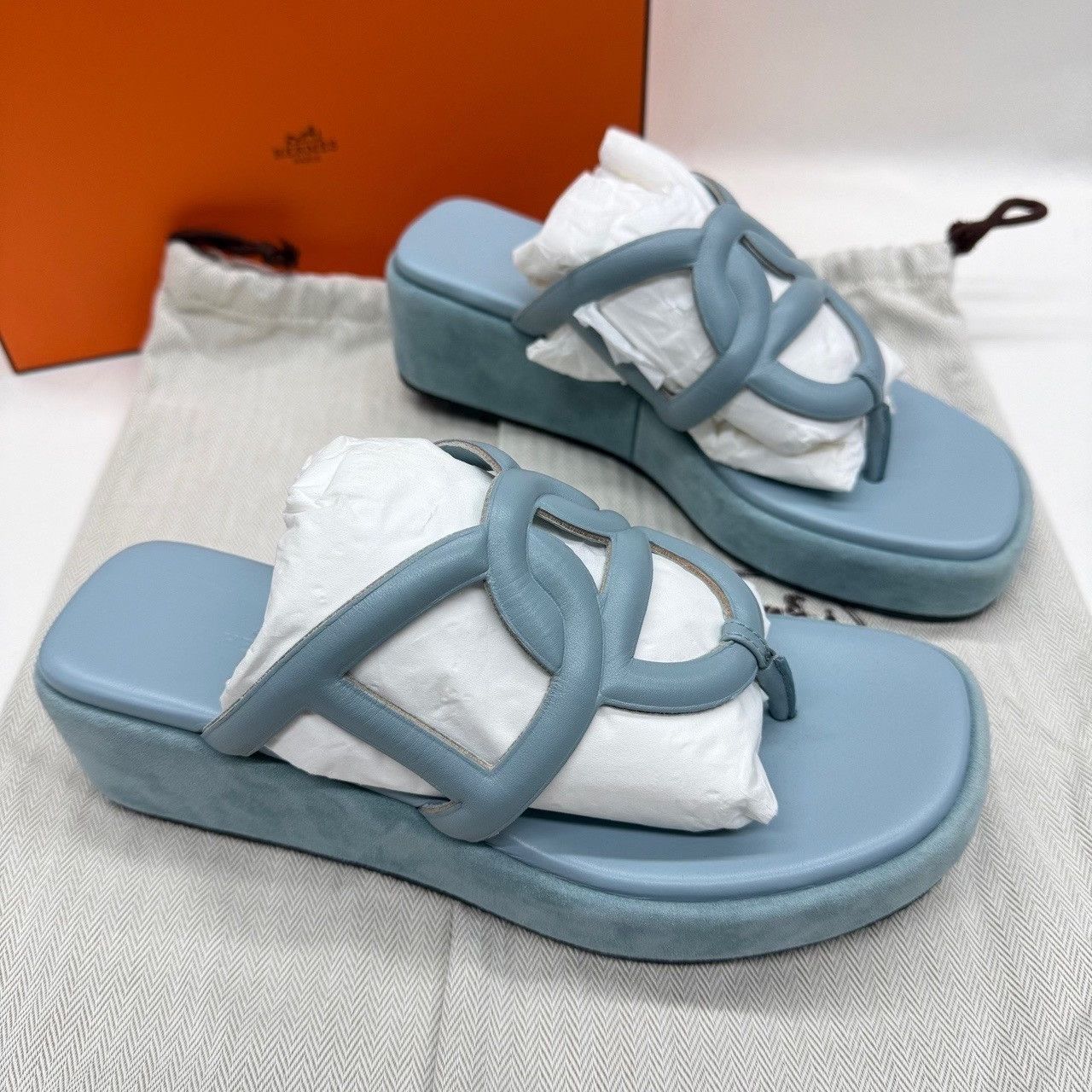 Hermes Hermes Gipsy Platform Sandals Size 37 Size US 7 / IT 37 - 5 Thumbnail