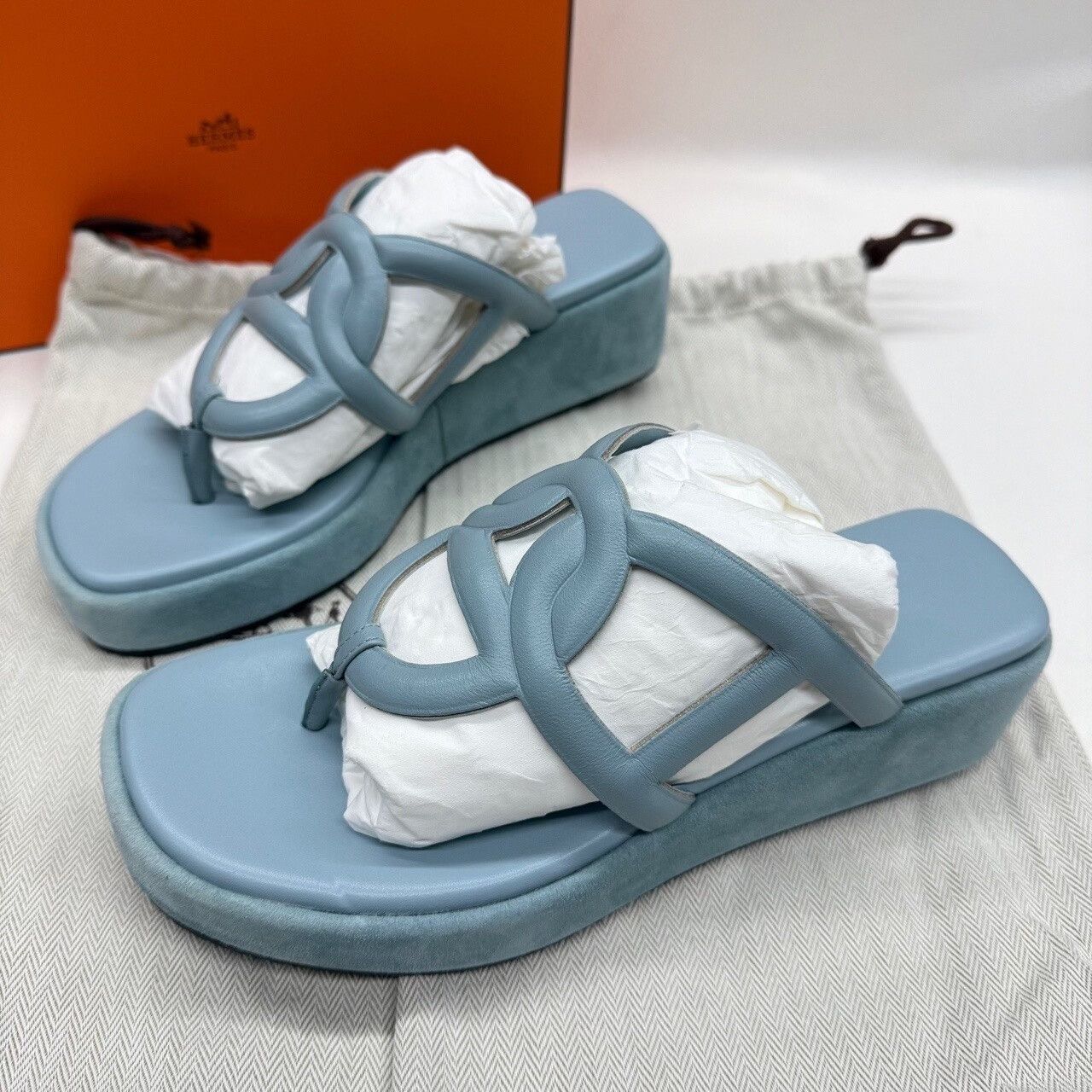 Hermes Hermes Gipsy Platform Sandals Size 37 Size US 7 / IT 37 - 3 Thumbnail