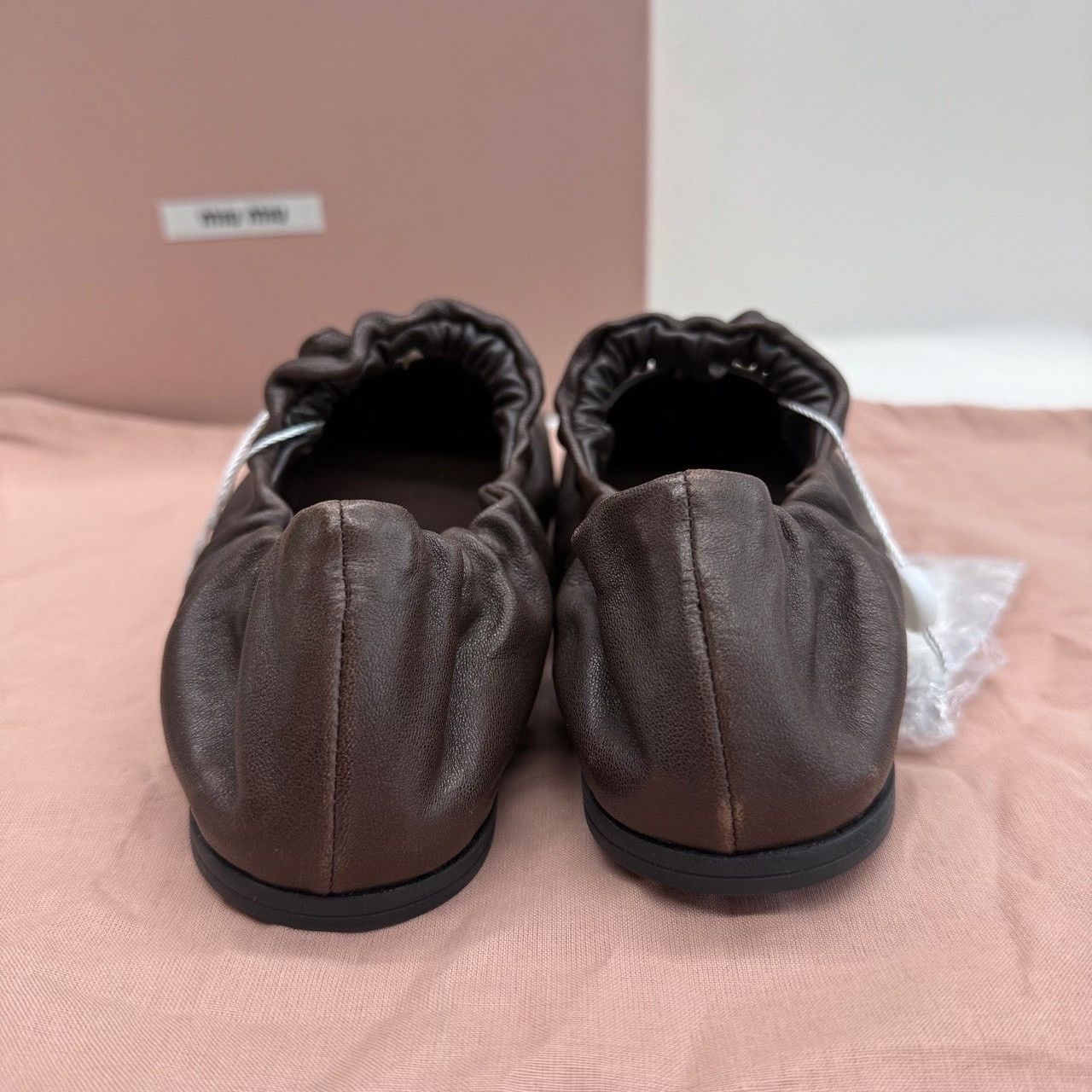 Miu Miu Miu Miu Nappa Leather Logo Flats Size 37 Size US 7 / IT 37 - 6 Thumbnail