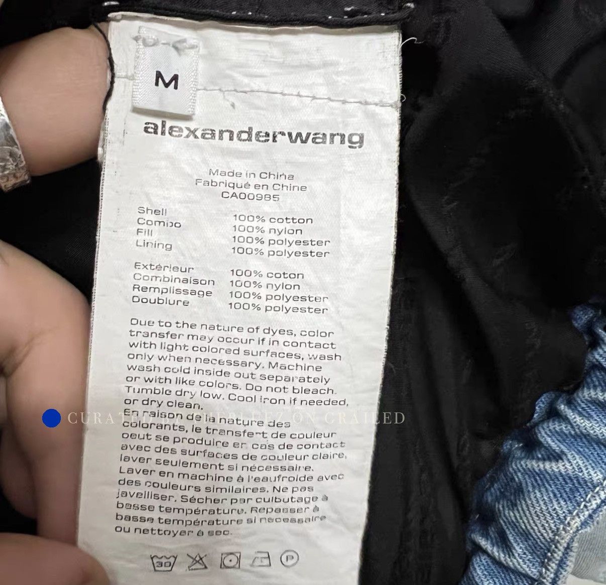 Alexander Wang Washed Denim Padded Coat Size US M / EU 48-50 / 2 - 5 Thumbnail