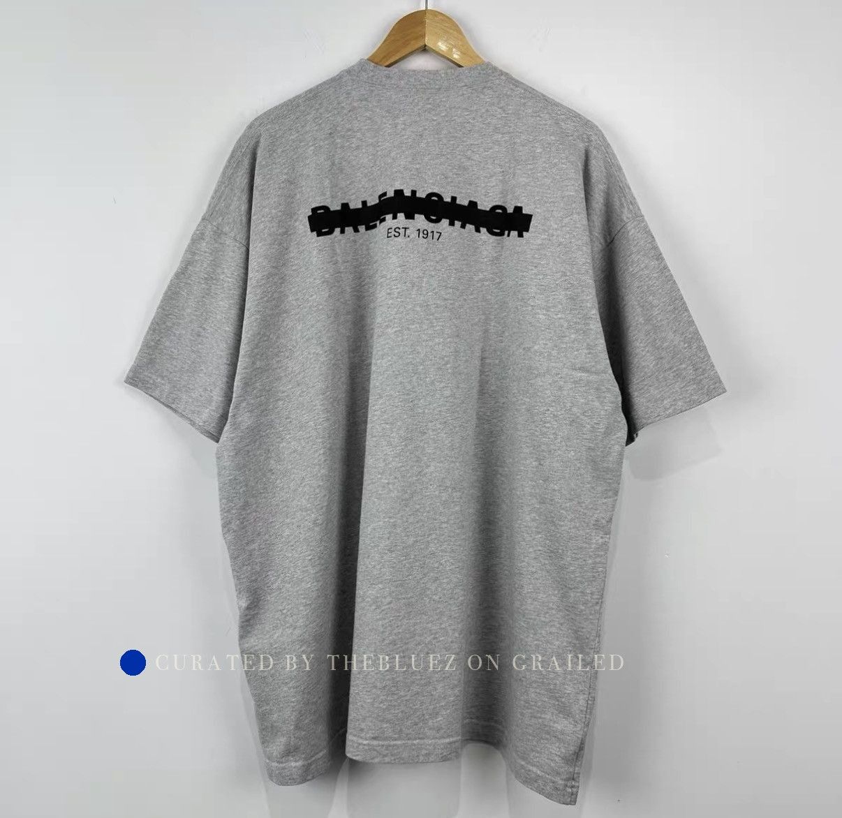 Balenciaga Gray Balenciaga Strike Line T-shirt Size US L / EU 52-54 / 3 - 2 Thumbnail