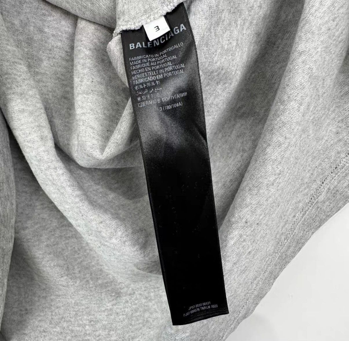 Balenciaga Gray Balenciaga Strike Line T-shirt Size US L / EU 52-54 / 3 - 5 Thumbnail
