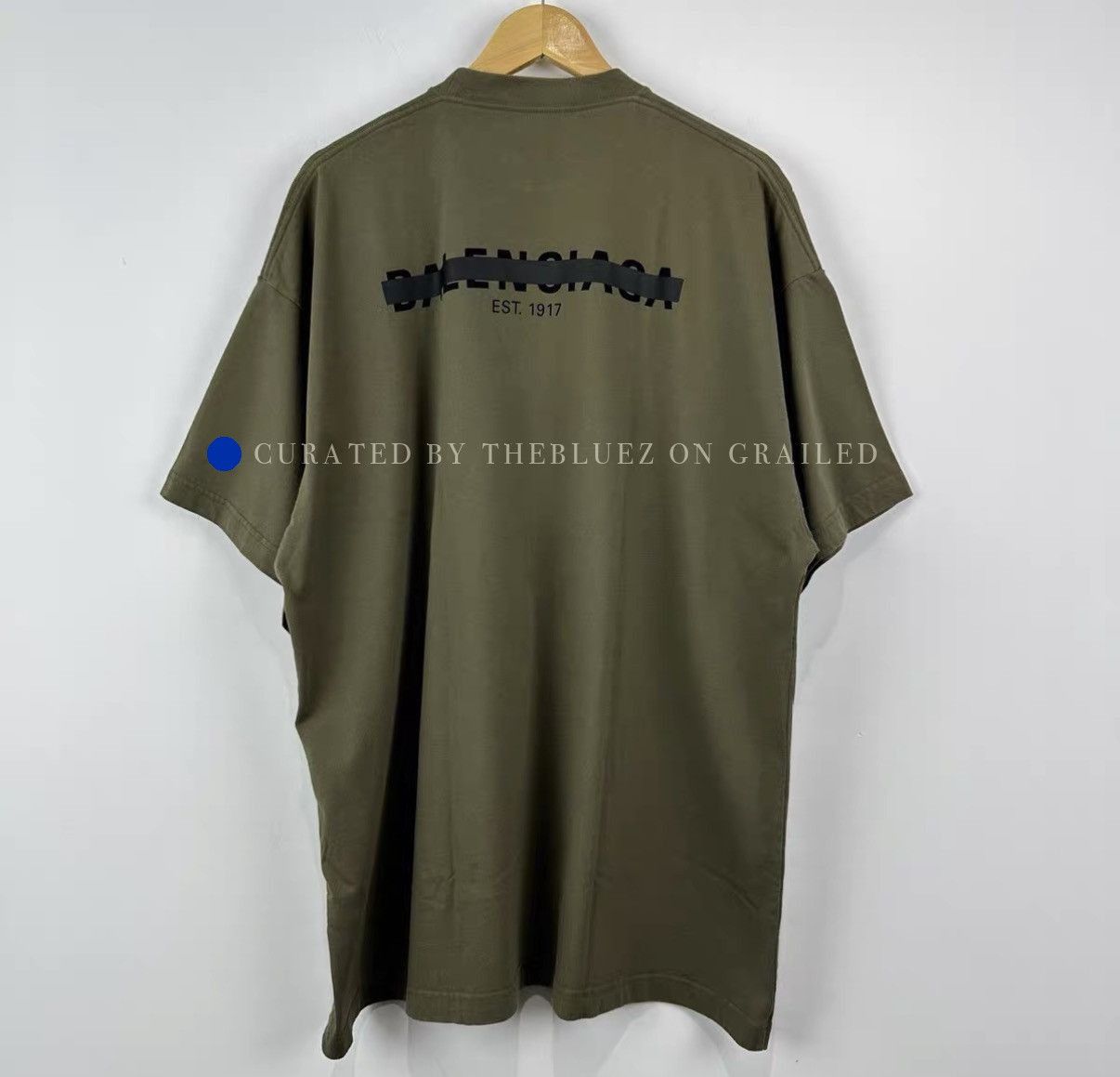 Balenciaga Green Graphic Short Sleeve Tee Size US L / EU 52-54 / 3 - 2 Thumbnail