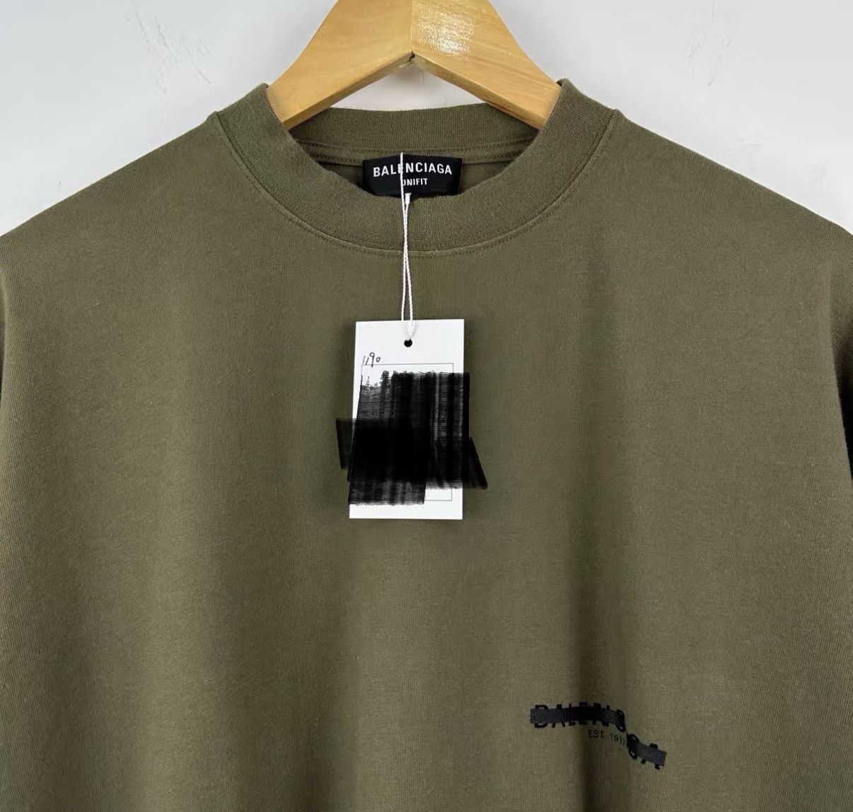 Balenciaga Green Graphic Short Sleeve Tee Size US L / EU 52-54 / 3 - 3 Thumbnail