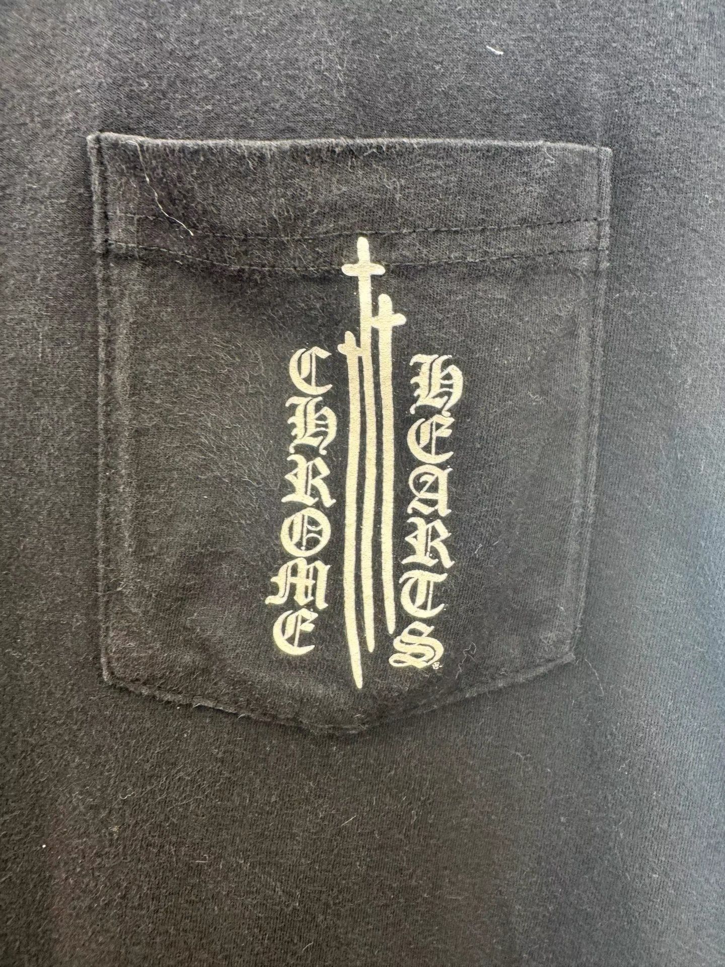 Chrome Hearts Black Scratched Letter Graphic Tee Size US S / EU 44-46 / 1 - 4 Thumbnail