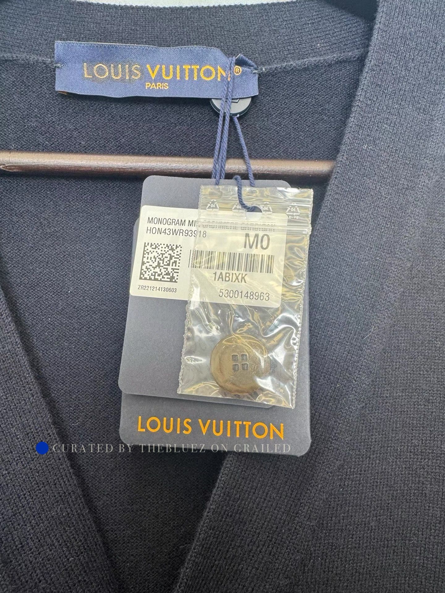 Louis Vuitton Monogram Print Wool Cardigan Size US M / EU 48-50 / 2 - 5 Thumbnail
