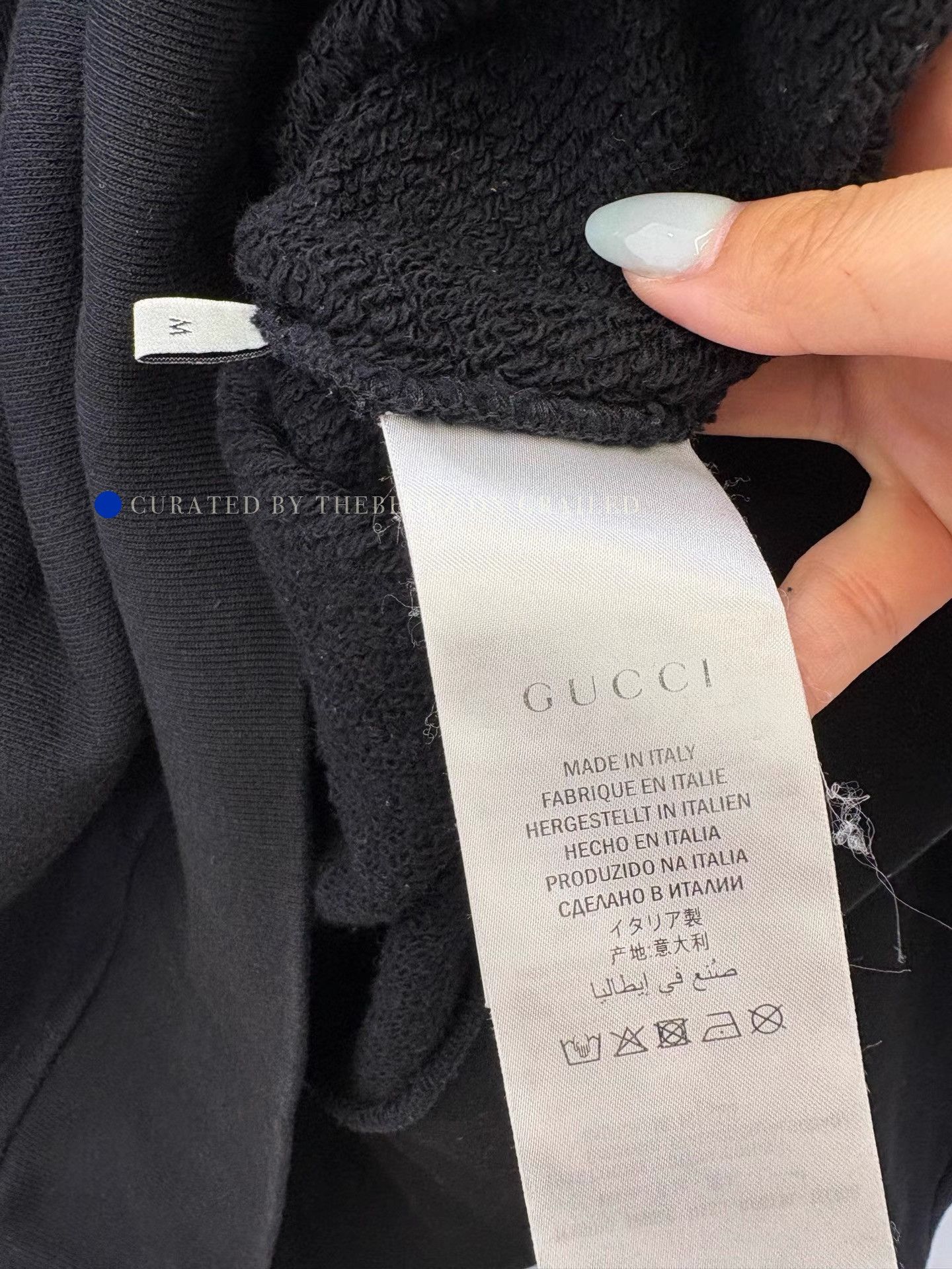 Gucci Stylish Black Laser Logo Hoodie Size US M / EU 48-50 / 2 - 4 Thumbnail