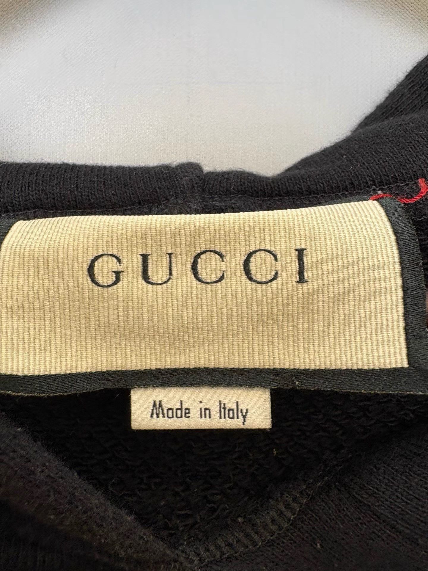Gucci Stylish Black Laser Logo Hoodie Size US M / EU 48-50 / 2 - 3 Thumbnail