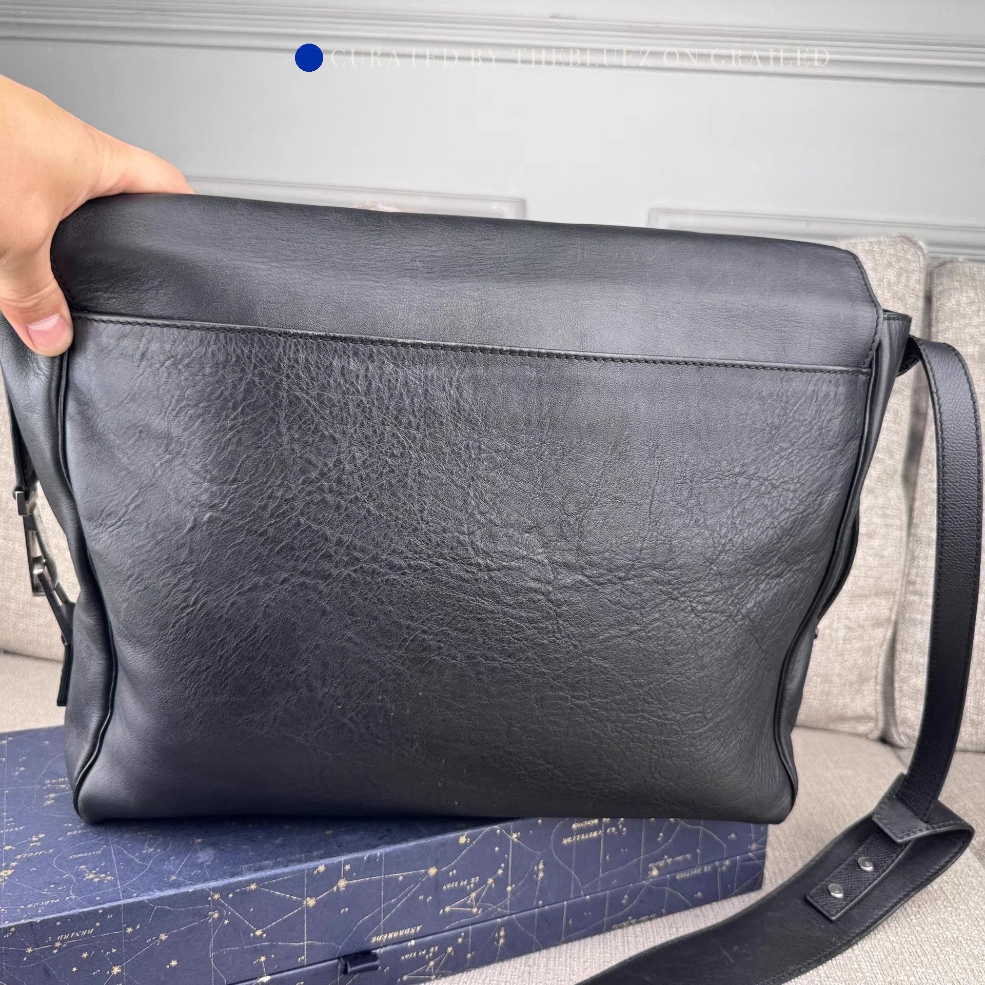 Balenciaga Genuine Leather Flap Messenger Crossbody Bag Size ONE SIZE - 2 Thumbnail