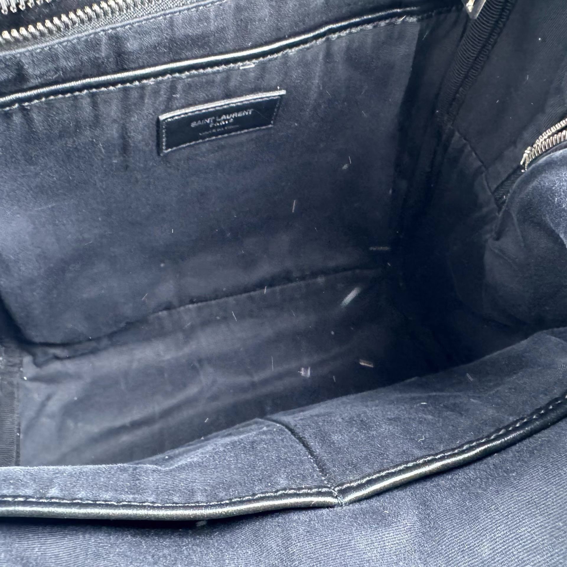Saint Laurent Paris Sleek Black Backpack with Minimalist Design Size ONE SIZE - 4 Thumbnail