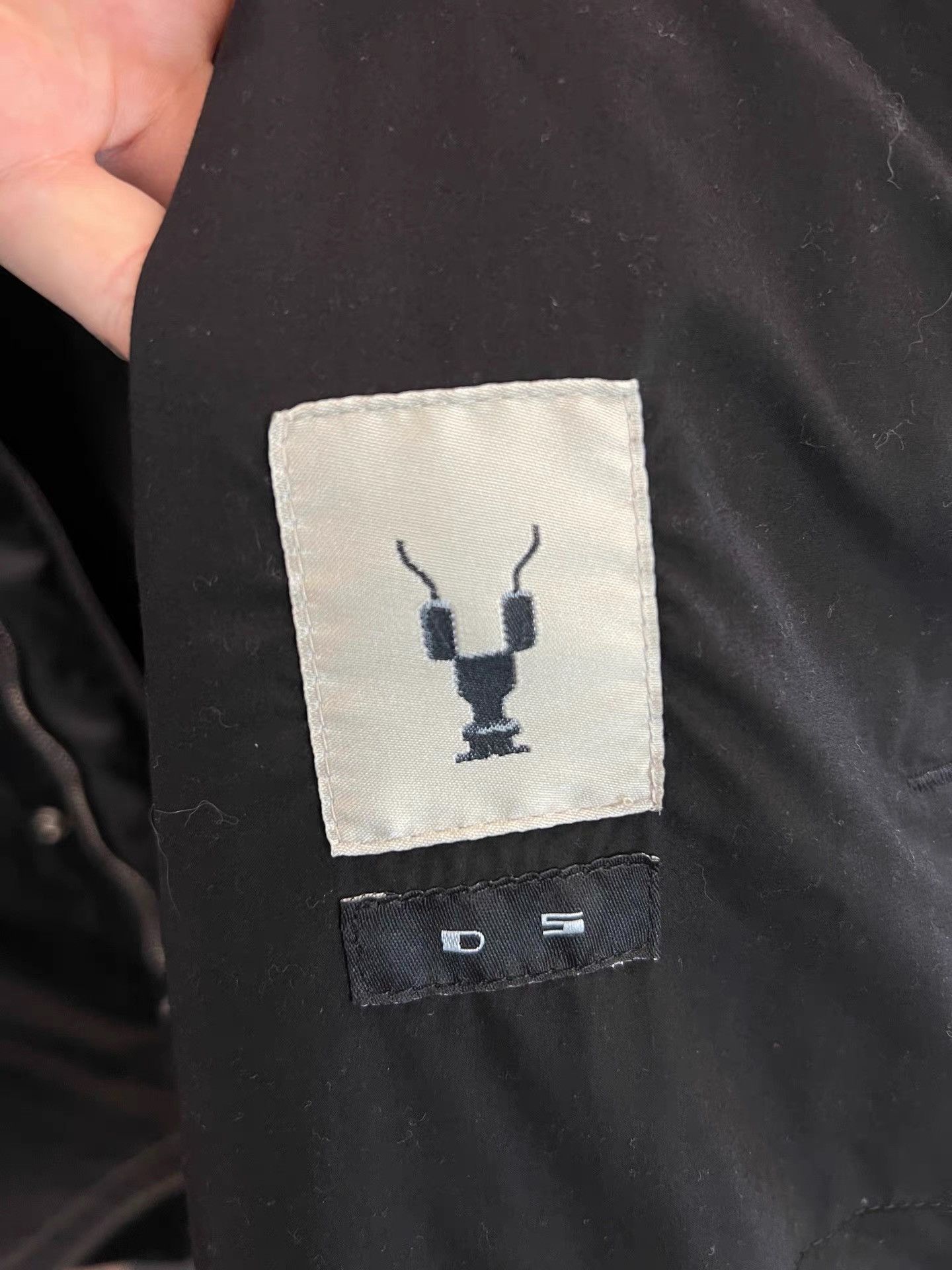 Rick Owens Drkshdw Taped Waxed Long Parka in Black Size US XS / EU 42 / 0 - 4 Thumbnail