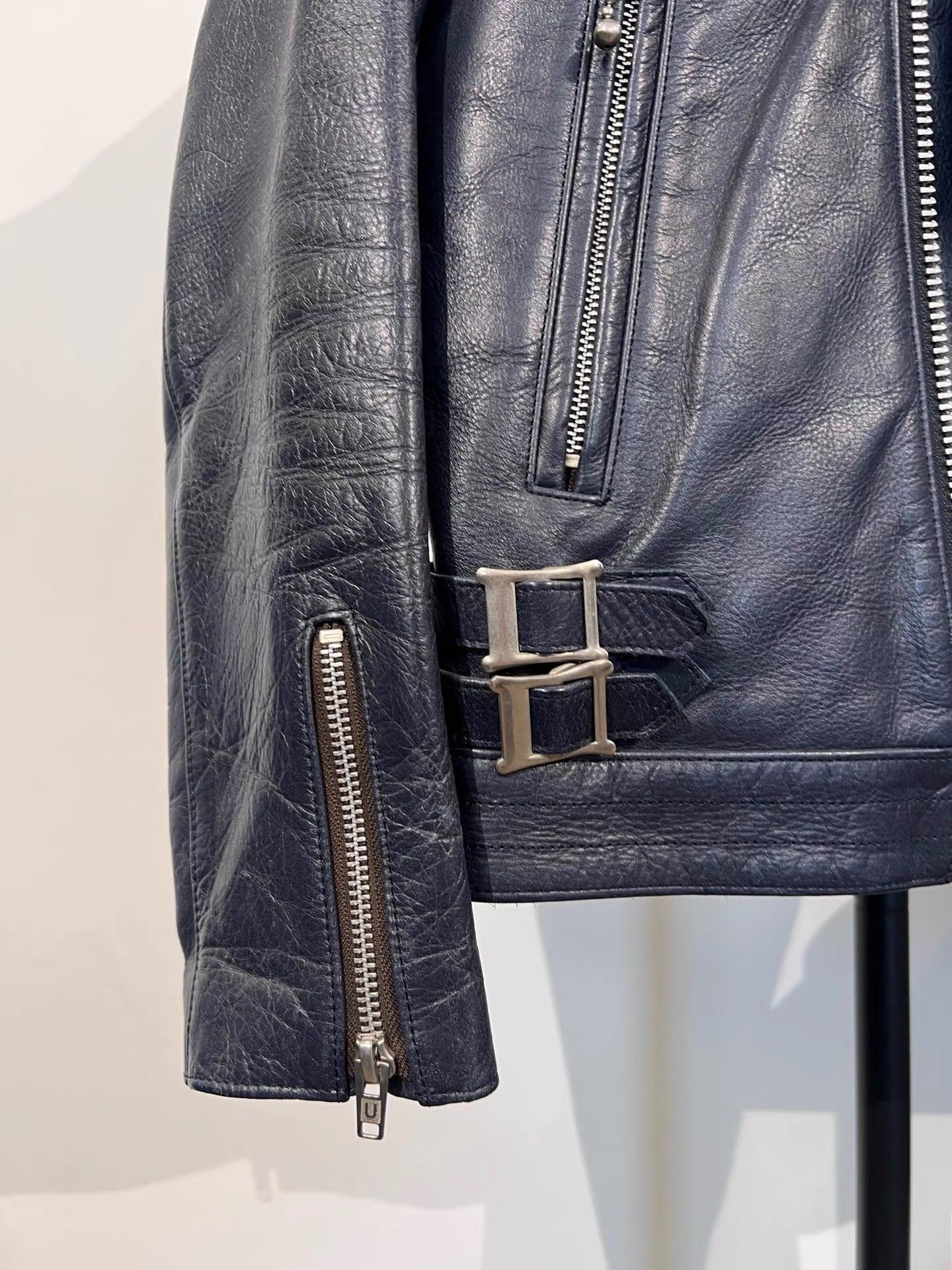 Undercover Black Cowhide Biker Leather Jacket Size US XS / EU 42 / 0 - 5 Thumbnail