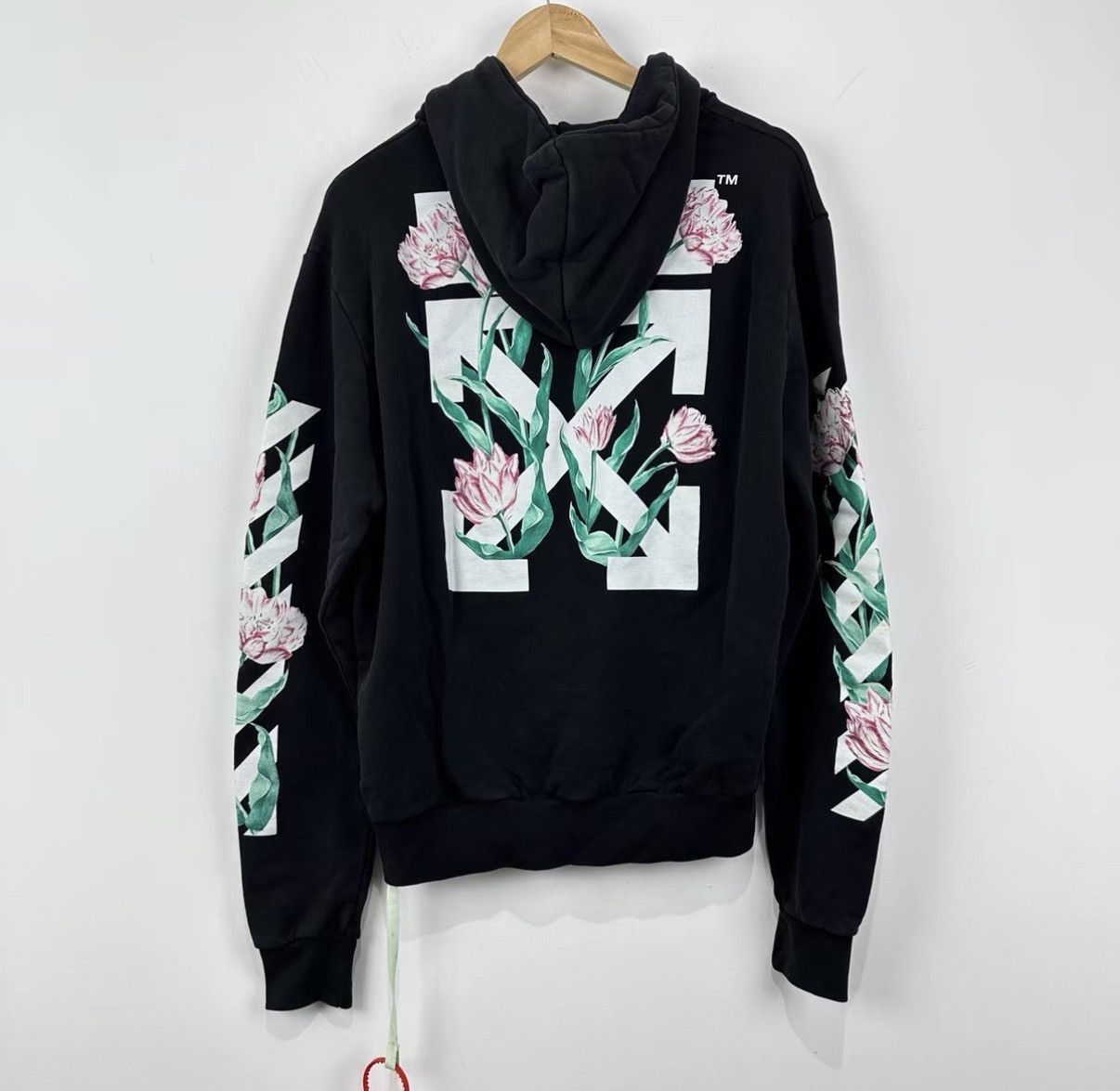 Off-White Floral Arrow Graphic Black Sweatshirt Size US S / EU 44-46 / 1 - 2 Thumbnail