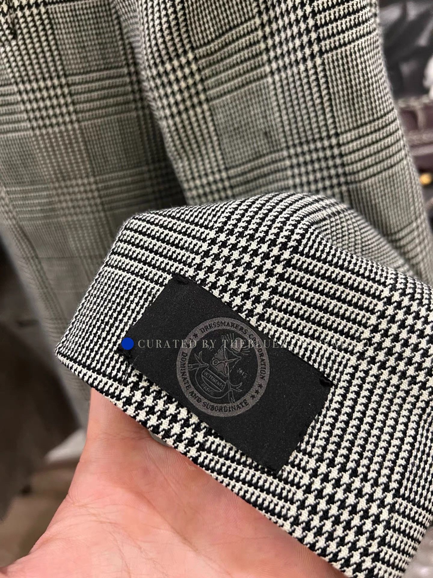 Vetements Oversized Houndstooth Blazer in Gray Size US M / EU 48-50 / 2 - 4 Thumbnail