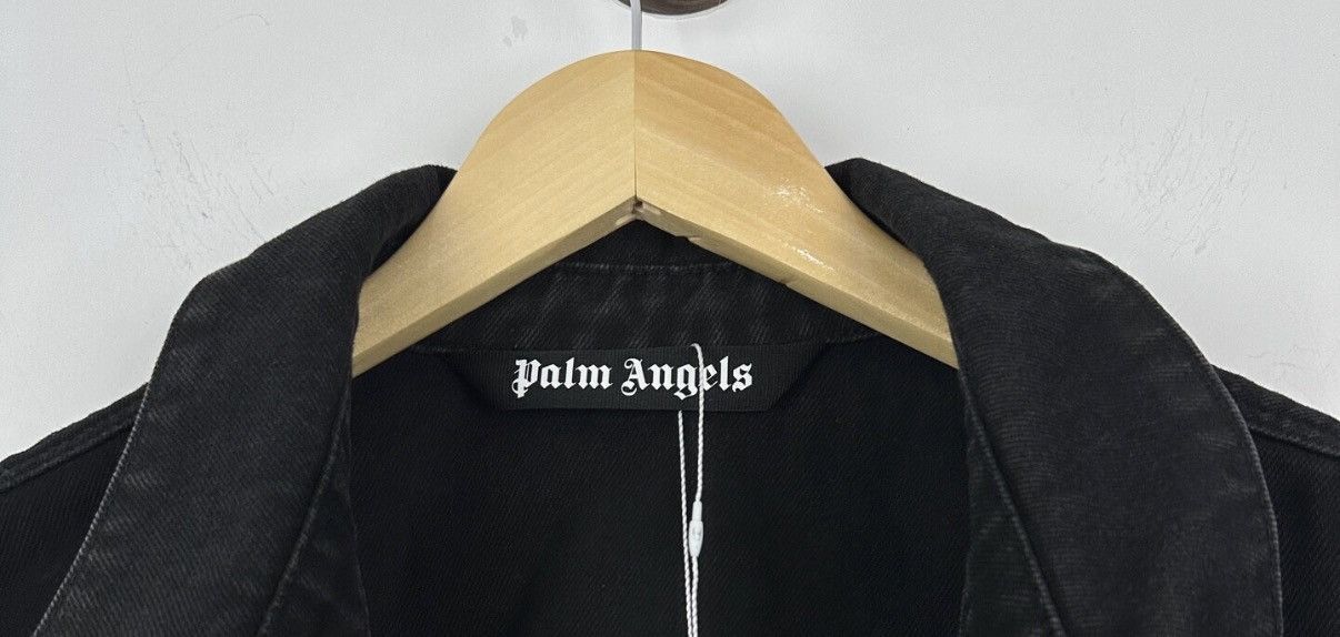 Palm Angels Black Charcoal Denim Jacket Size US XL / EU 56 / 4 - 3 Thumbnail
