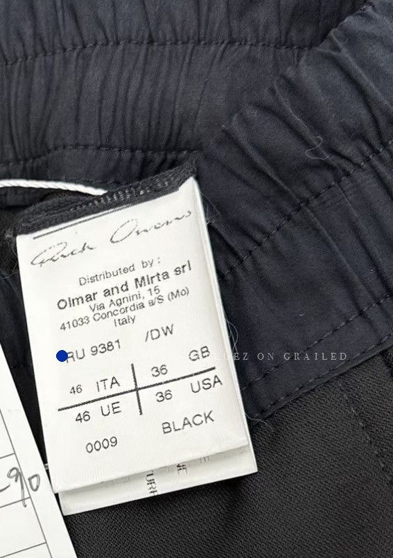 Rick Owens Low-Crotch Black Casual Pants Size US 30 / EU 46 - 5 Thumbnail