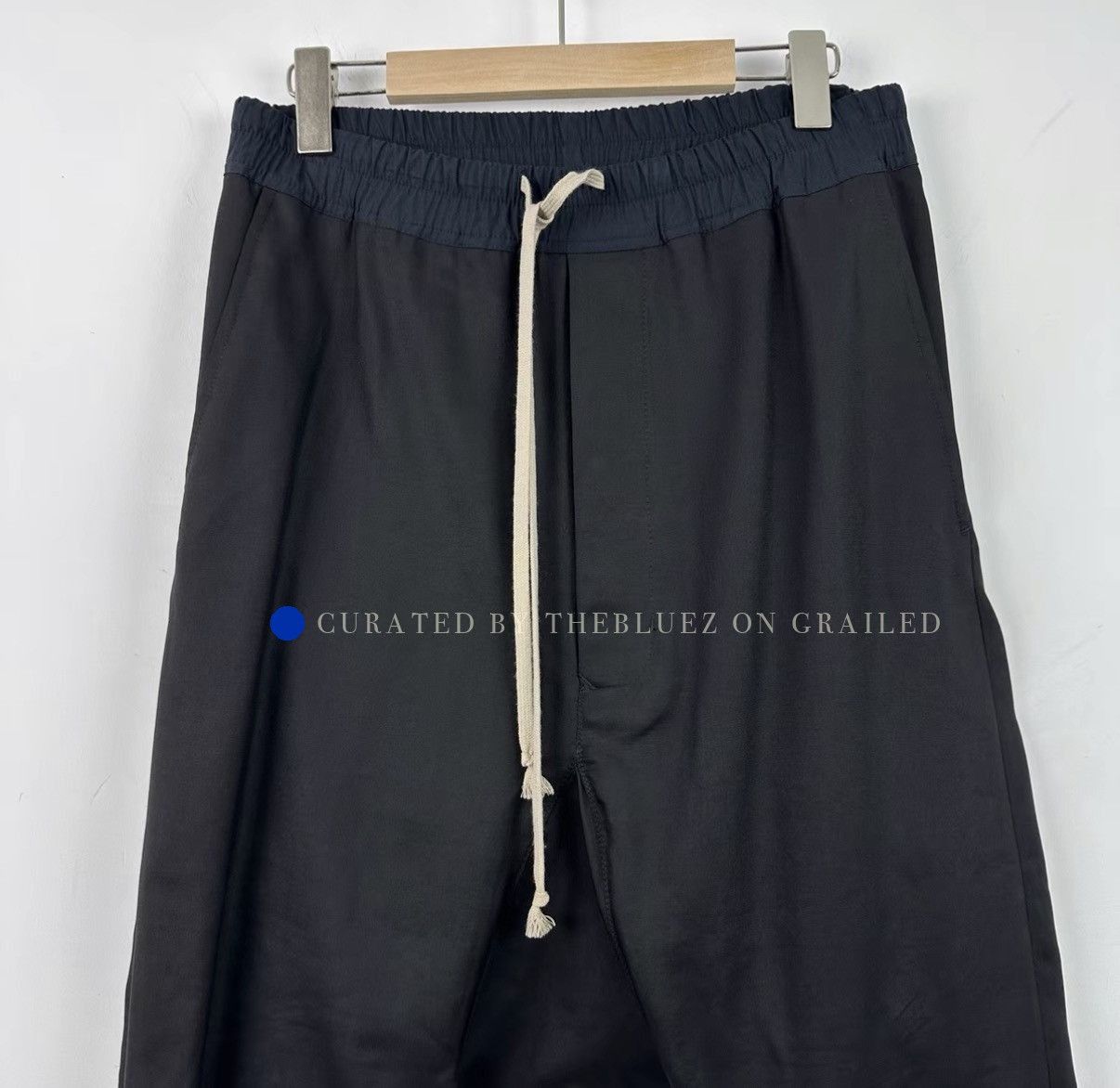 Rick Owens Low-Crotch Black Casual Pants Size US 30 / EU 46 - 3 Thumbnail
