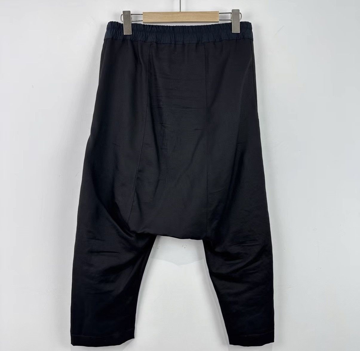 Rick Owens Low-Crotch Black Casual Pants Size US 30 / EU 46 - 2 Thumbnail