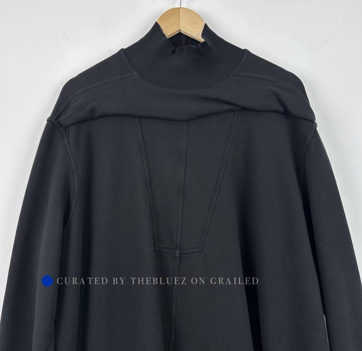 Rick Owens Oversized Black Turtleneck Sweatshirt Size US L / EU 52-54 / 3 - 4 Thumbnail