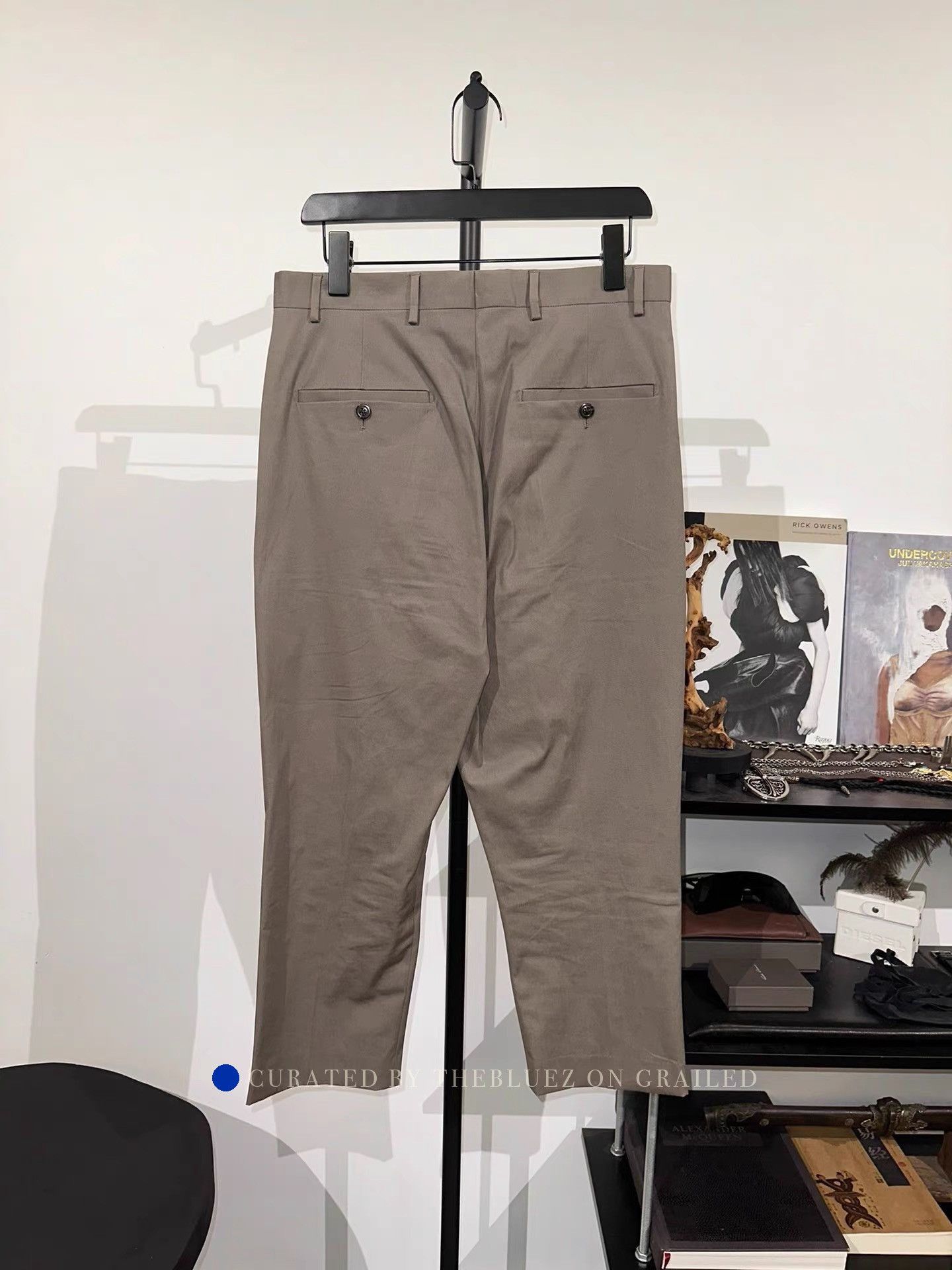 Rick Owens Beige Front Zipper Ankle-length Trousers Size US 30 / EU 46 - 2 Thumbnail